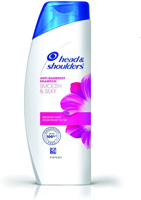 HEAD & SHOULDERS Smooth and Silky Anti Dandruff Shampoo 340ml 1Pcs(340 ml)