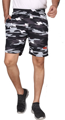 CARLTRON Printed Men Multicolor Basic Shorts, Sports Shorts