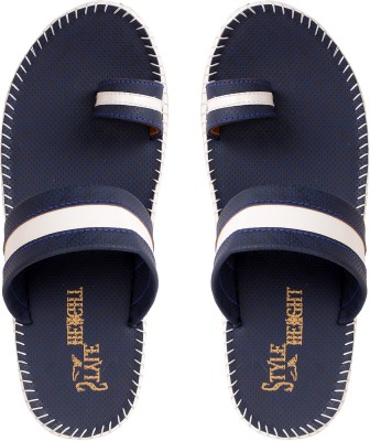 STYLE HEIGHT Men Flip Flops(Blue , 10)