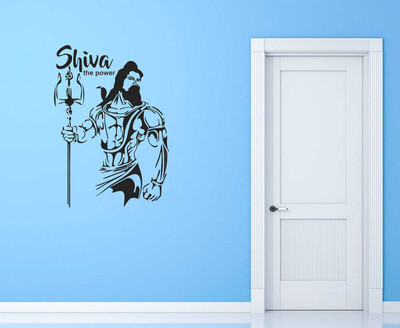 fuzzy 60 cm Shiva Self Adhesive Sticker(Pack of 1)