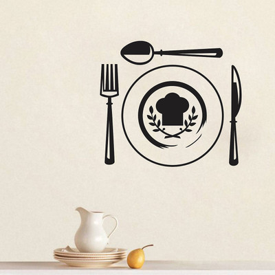 fuzzy 60 cm cooking Self Adhesive Sticker(Pack of 1)