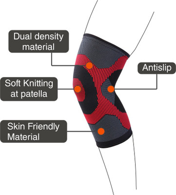 VISSCO Pro- 3D Knee Cap Knee Support(Multicolor)