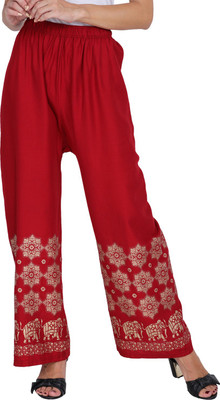 mgrandbear Flared Women Maroon Trousers
