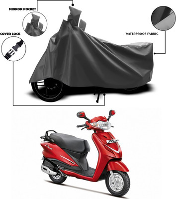 ANTHUB Waterproof Two Wheeler Cover for Hero(Duet, Grey)