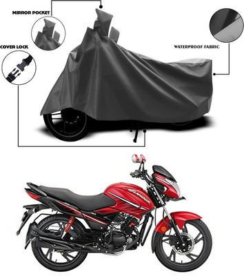 ANTHUB Waterproof Two Wheeler Cover for Hero(Glamour i3s, Grey)