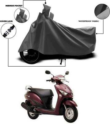 ANTHUB Waterproof Two Wheeler Cover for Yamaha(Alpha, Grey)