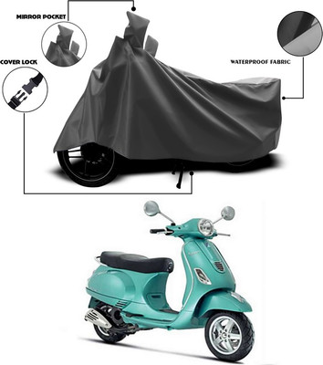 SEBONGO Waterproof Two Wheeler Cover for Vespa(Vespa, Grey)