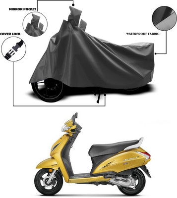 AUTOCAD Waterproof Two Wheeler Cover for Honda(Activa 6G, Grey)
