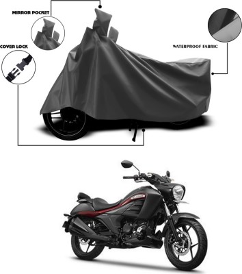 SEBONGO Waterproof Two Wheeler Cover for Suzuki(Intruder, Grey)