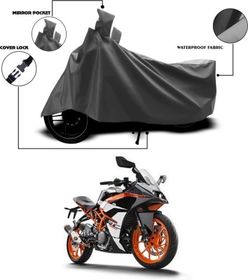 SEBONGO Waterproof Two Wheeler Cover for KTM(RC 390, Grey)