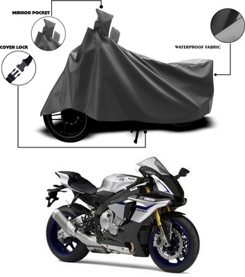 ANTHUB Waterproof Two Wheeler Cover for Yamaha(YZF R1M, Grey)