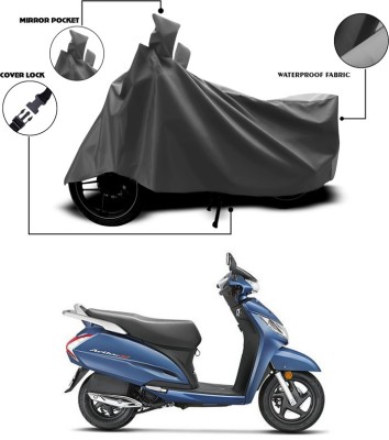 SEBONGO Waterproof Two Wheeler Cover for Honda(Activa 125, Grey)