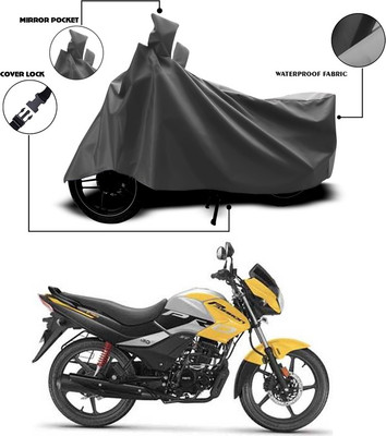 SEBONGO Waterproof Two Wheeler Cover for Hero(Passion Pro i3S, Grey)