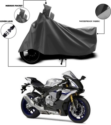 SEBONGO Waterproof Two Wheeler Cover for Yamaha(YZF R1M, Grey)