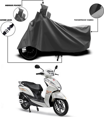 SEBONGO Waterproof Two Wheeler Cover for Ampere(Magnus, Grey)