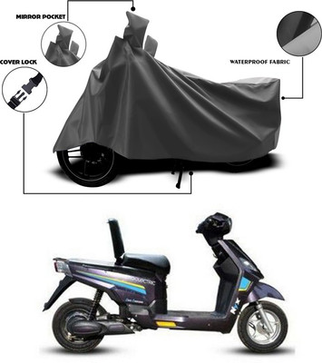 SEBONGO Waterproof Two Wheeler Cover for Hero(Electric NYX, Grey)