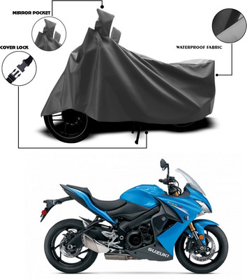 ANTHUB Waterproof Two Wheeler Cover for Suzuki(GSX S1000F, Grey)