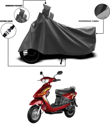 SEBONGO Waterproof Two Wheeler Cover for Indus(Yo Spark, Grey)