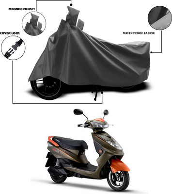 ANTHUB Waterproof Two Wheeler Cover for Okinawa(Piaggio Vespa, Grey)