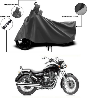 ANTHUB Waterproof Two Wheeler Cover for Royal Enfield(Thunderbird 500, Grey)