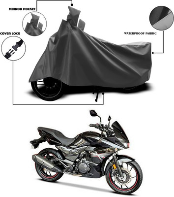 SEBONGO Waterproof Two Wheeler Cover for Hero(Xtreme 200S, Grey)