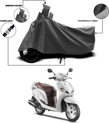 ANTHUB Waterproof Two Wheeler Cover for Honda(Aviator, Grey)