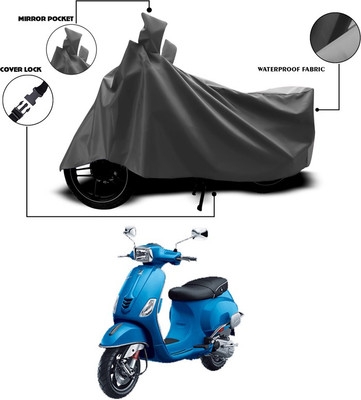 SEBONGO Waterproof Two Wheeler Cover for Suzuki(Access, Grey)