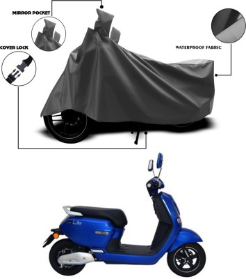 SEBONGO Waterproof Two Wheeler Cover for Okinawa(Grey)