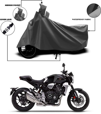 ANTHUB Waterproof Two Wheeler Cover for Honda(CB1000R Plus, Grey)