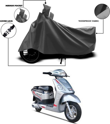 SEBONGO Waterproof Two Wheeler Cover for Hero(Electric NYX e5, Grey)