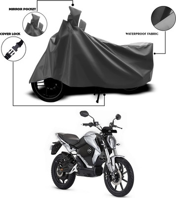 ANTHUB Waterproof Two Wheeler Cover for Revolt(RV 300, Grey)