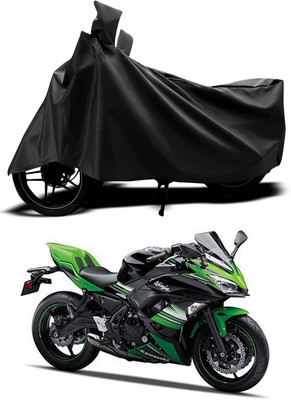 ANTHUB Two Wheeler Cover for Kawasaki(Black)