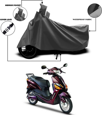 ANTHUB Waterproof Two Wheeler Cover for Hero(Electric Optima Plus, Grey)