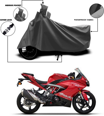 ANTHUB Waterproof Two Wheeler Cover for TVS(Apache RR 310, Grey)