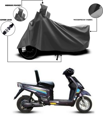 ANTHUB Waterproof Two Wheeler Cover for Hero(Electric NYX, Grey)