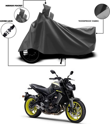 SEBONGO Waterproof Two Wheeler Cover for Yamaha(MT 9, Grey)