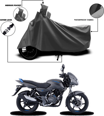 SEBONGO Waterproof Two Wheeler Cover for Bajaj(Pulsar 125, Grey)