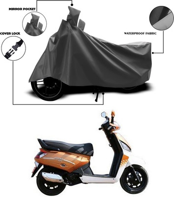 ANTHUB Waterproof Two Wheeler Cover for Mahindra(Gusto 125, Grey)