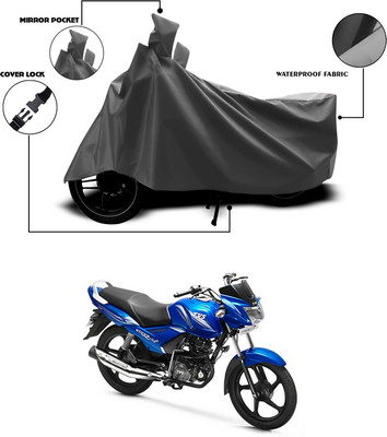 SEBONGO Waterproof Two Wheeler Cover for TVS(Star City, Grey)
