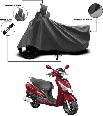 ANTHUB Waterproof Two Wheeler Cover for Hero(Destini 125, Grey)