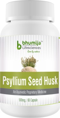 Bhumija Lifesciences Psyllium Husk (Isabgol) Capsules 60's - Relief from Constipation(60 No)