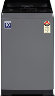 Panasonic 7 kg 5 Star, Aqua Shower Wash Fully Automatic Top Load Grey  (NA-F70LF1HRB)