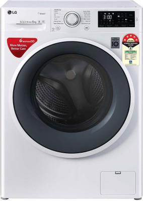 LG 6 kg Fully Automatic Front Load with In-built Heater White(FHT1006ZNW)