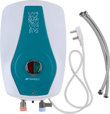 Sansui 3 L Instant Water Geyser with Pipes (Rapid, White, Blue)