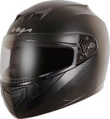 VEGA EDGE BLACK Motorbike Helmet(Black)