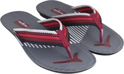 FOOTSTAIR Men Flip Flops(Red , 9)