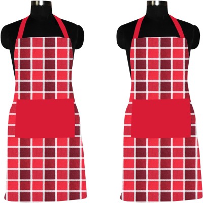 Flipkart SmartBuy Cotton Home Use Apron - Free Size(Red, Maroon, Pack of 2)