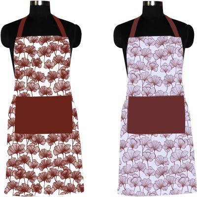 Flipkart SmartBuy Cotton Home Use Apron - Free Size(Maroon, Brown, Pack of 2)