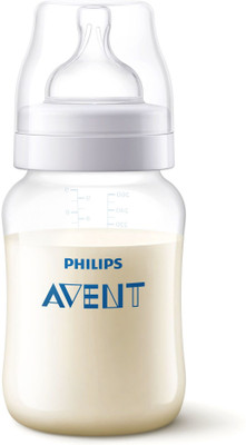 Philips Avent SCF813/10 ANTI-COLIC BOTTLE SLOW FLOW TEAT 1M+ - 260 ml(CLEAR)