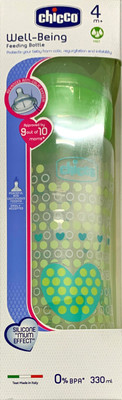 Chicco Fast Flow Feeding Bottle - 330 ml(Green)